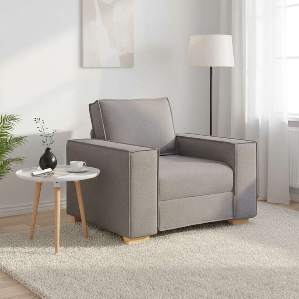 Canapé-chaise Taupe 100x78x84 cm Tissu - XIOS