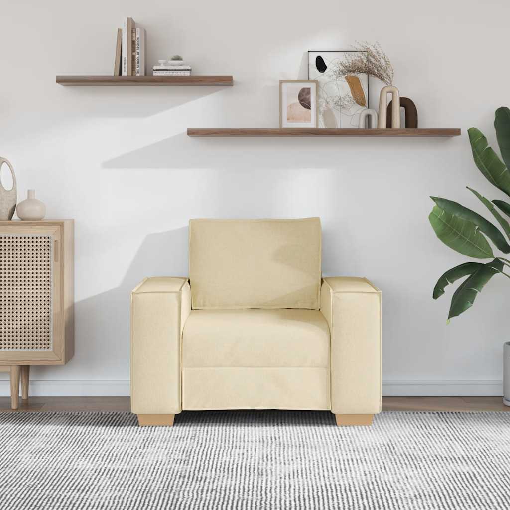 Canapé-chaise Crème 100x78x84 cm Tissu - XIOS