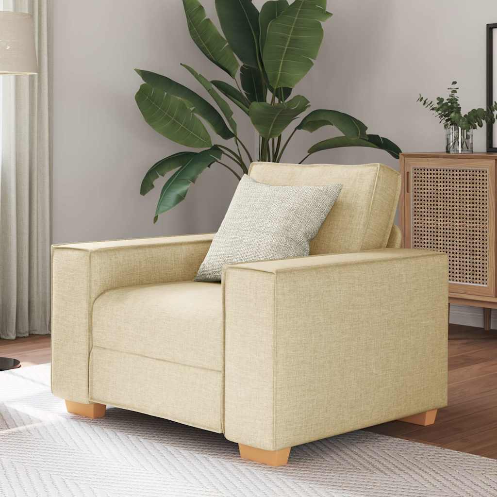 Canapé-chaise Crème 60 cm Tissu - XIOS