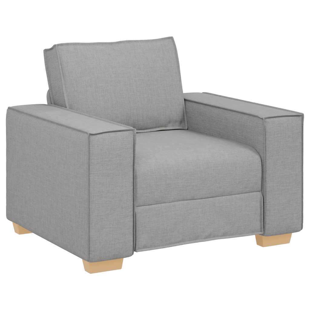 Canapé Fauteuil Gris Nuage 60 cm Tissu - XIOS