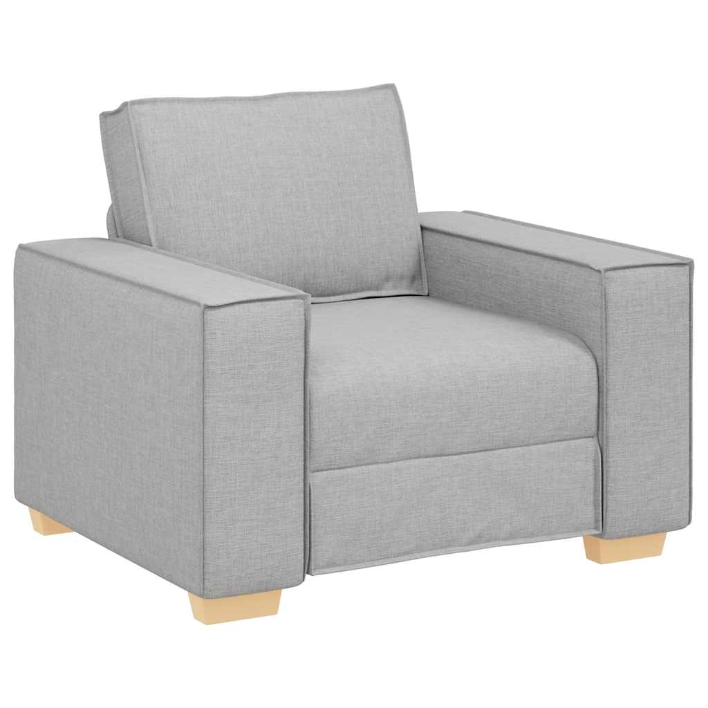 Canapé Fauteuil Gris Nuage 100x78x84 cm Tissu - XIOS