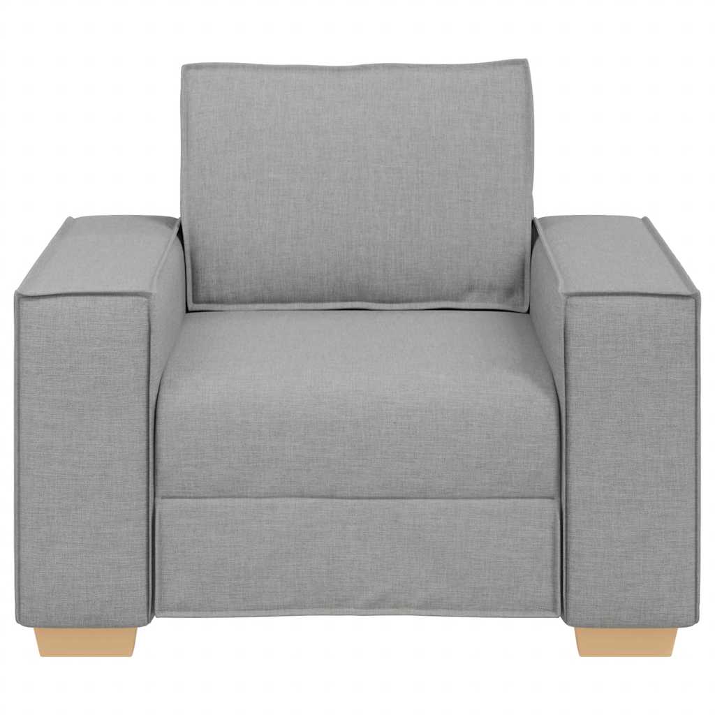 Canapé Fauteuil Gris Nuage 60 cm Tissu - XIOS
