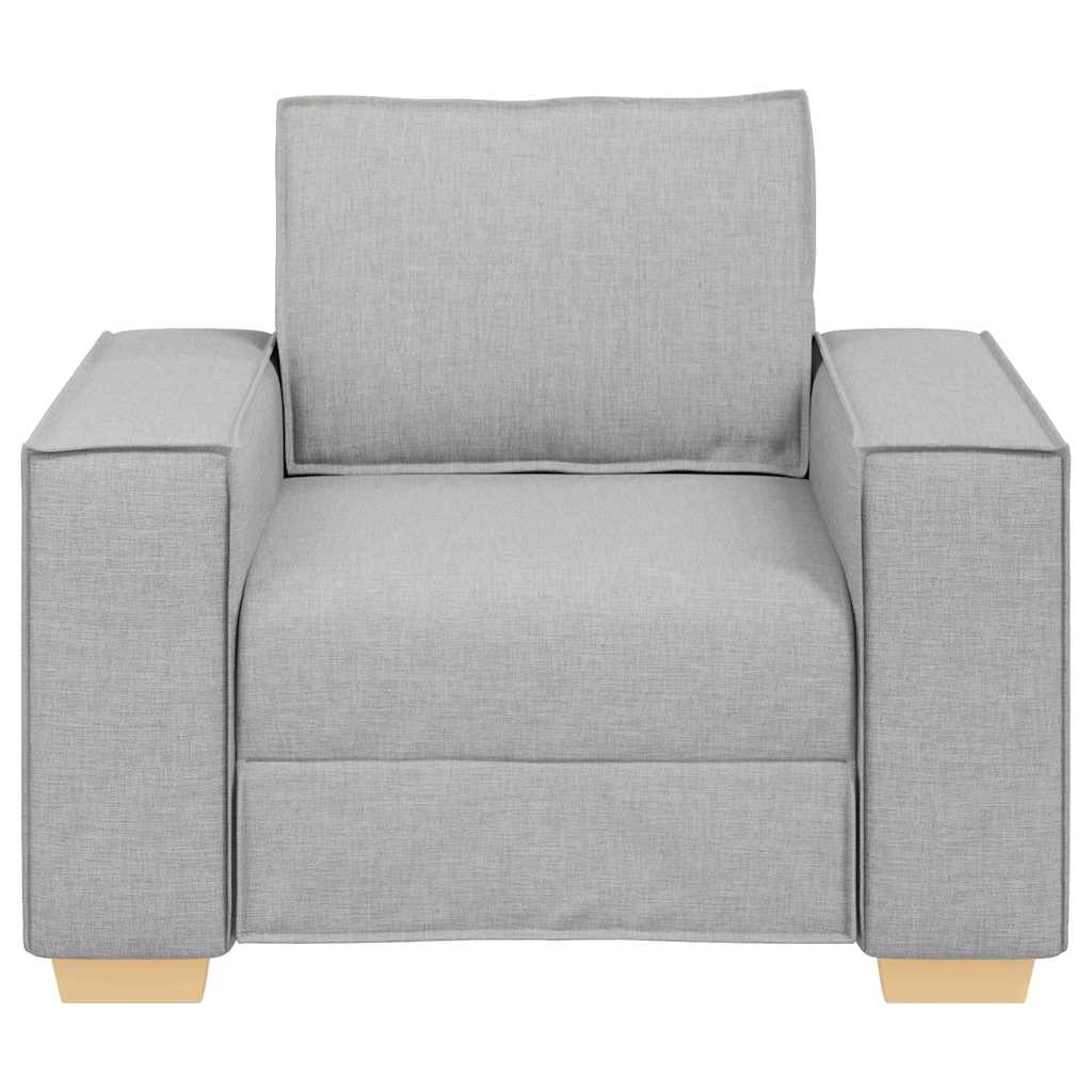 Canapé Fauteuil Gris Nuage 100x78x84 cm Tissu - XIOS