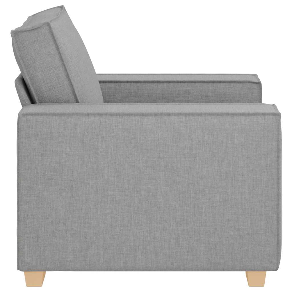 Canapé Fauteuil Gris Nuage 60 cm Tissu - XIOS