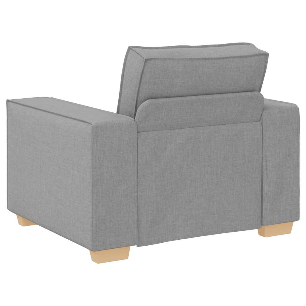 Canapé Fauteuil Gris Nuage 60 cm Tissu - XIOS