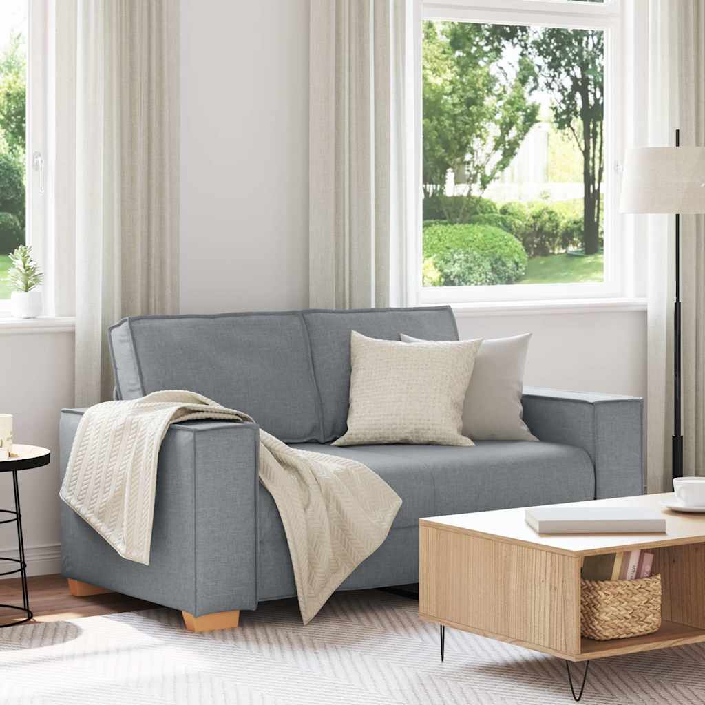 Canapé 2 places Gris clair 120 cm Tissu - XIOS