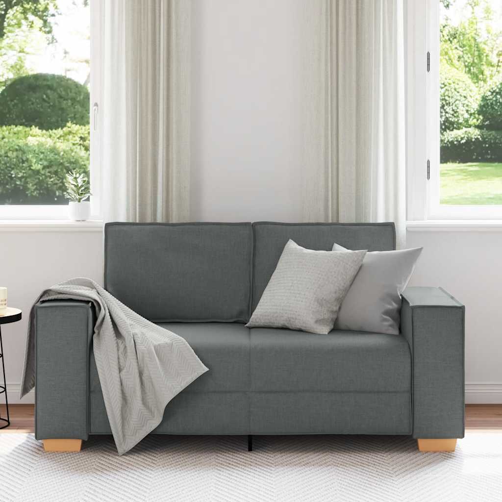 Canapé 2 places Gris foncé 160x78x84 cm Tissu - XIOS