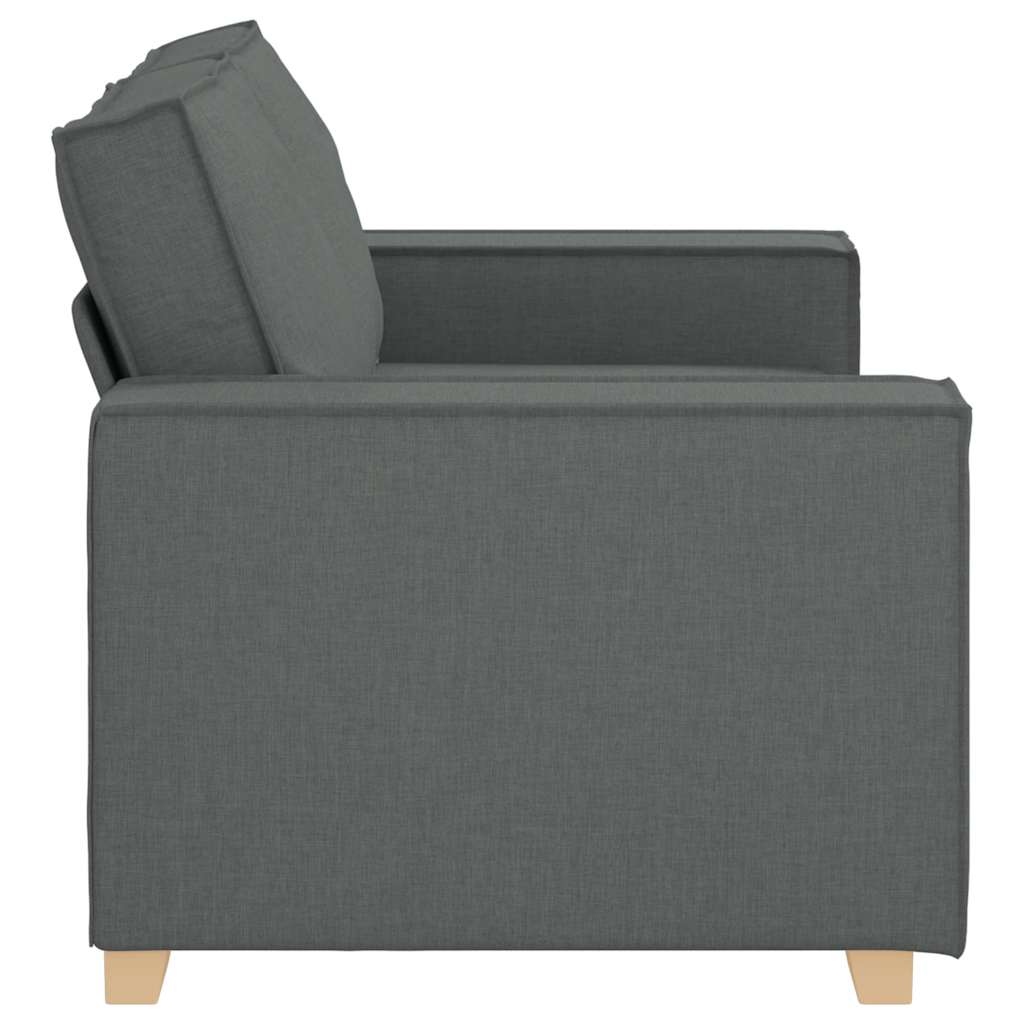 Canapé 2 places Gris foncé 120 cm Tissu - XIOS