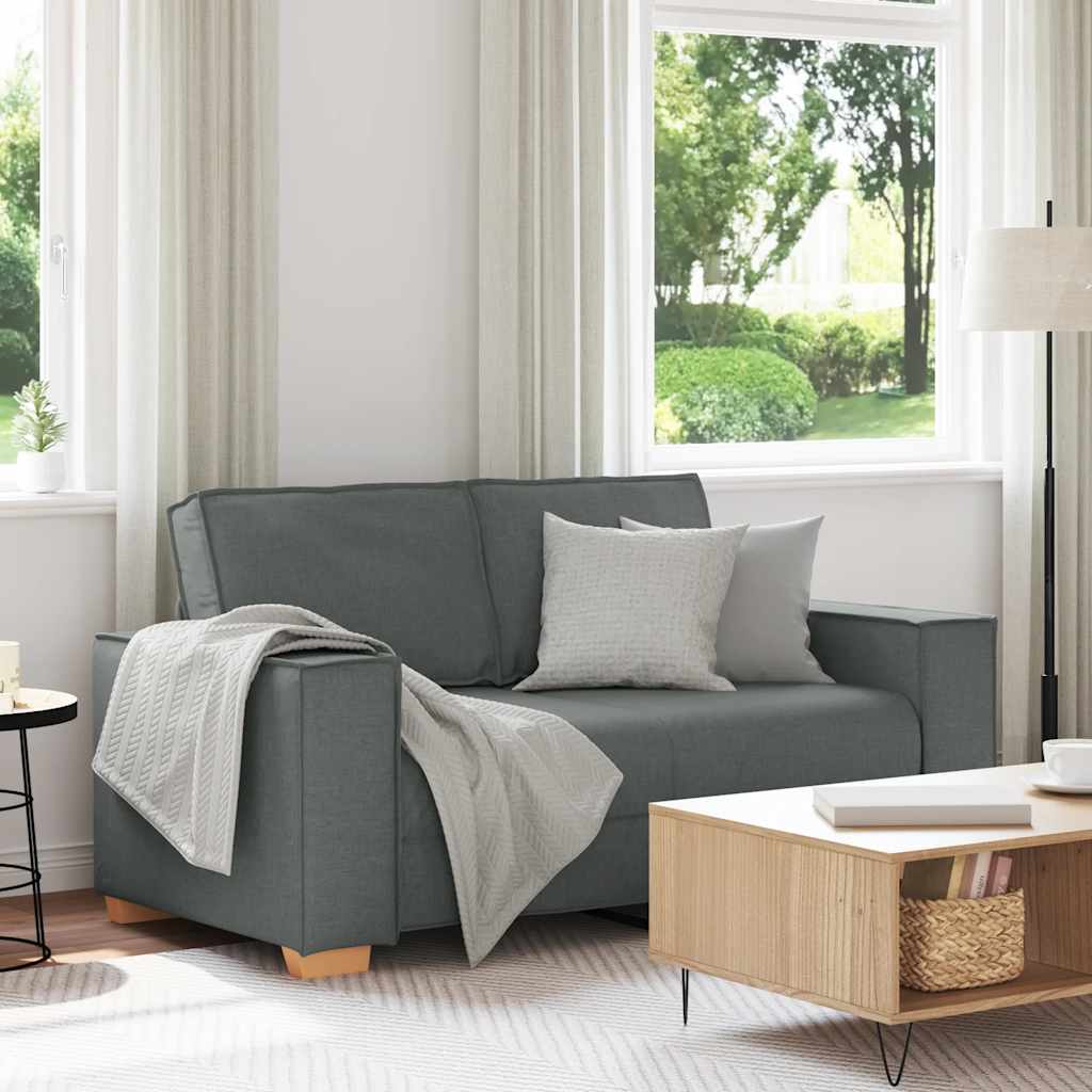 Canapé 2 places Gris foncé 160x78x84 cm Tissu - XIOS