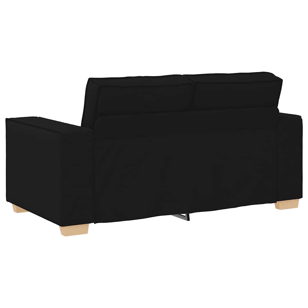 Canapé 2 places Noir 160x78x84 cm Tissu - XIOS