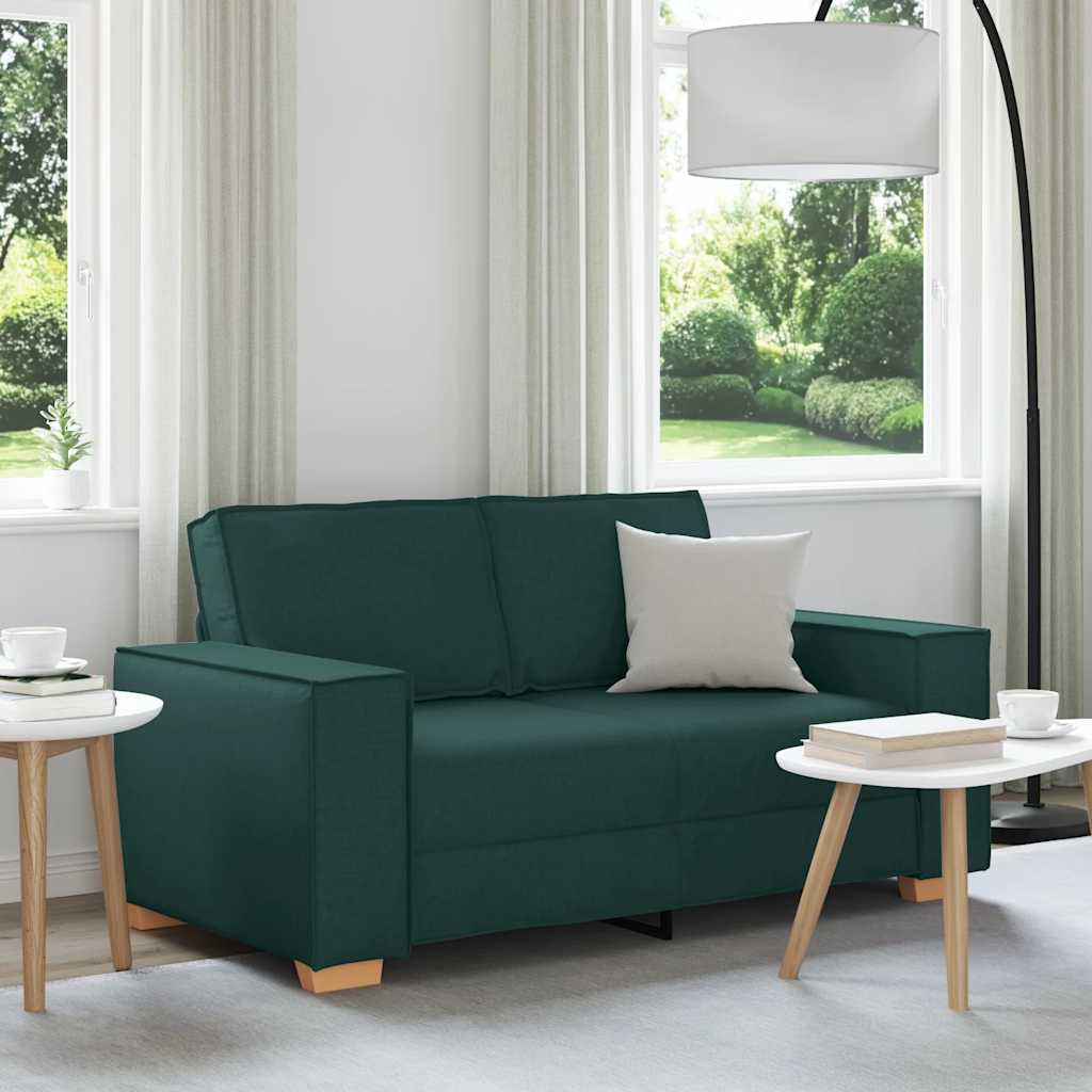 Canapé 2 places Vert foncé 160x78x84 cm Tissu - XIOS