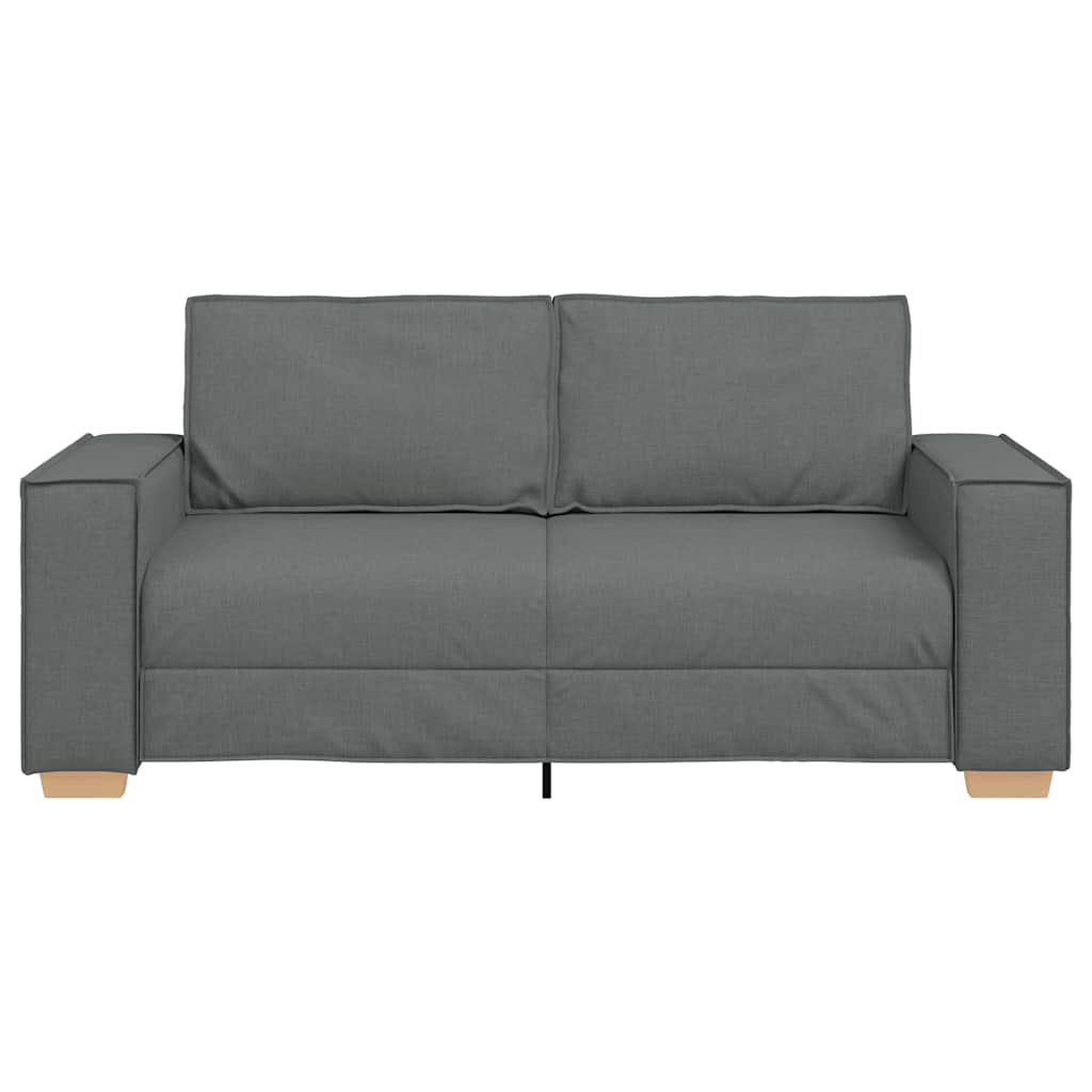 Canapé 2 places Gris foncé 140 cm Tissu - XIOS