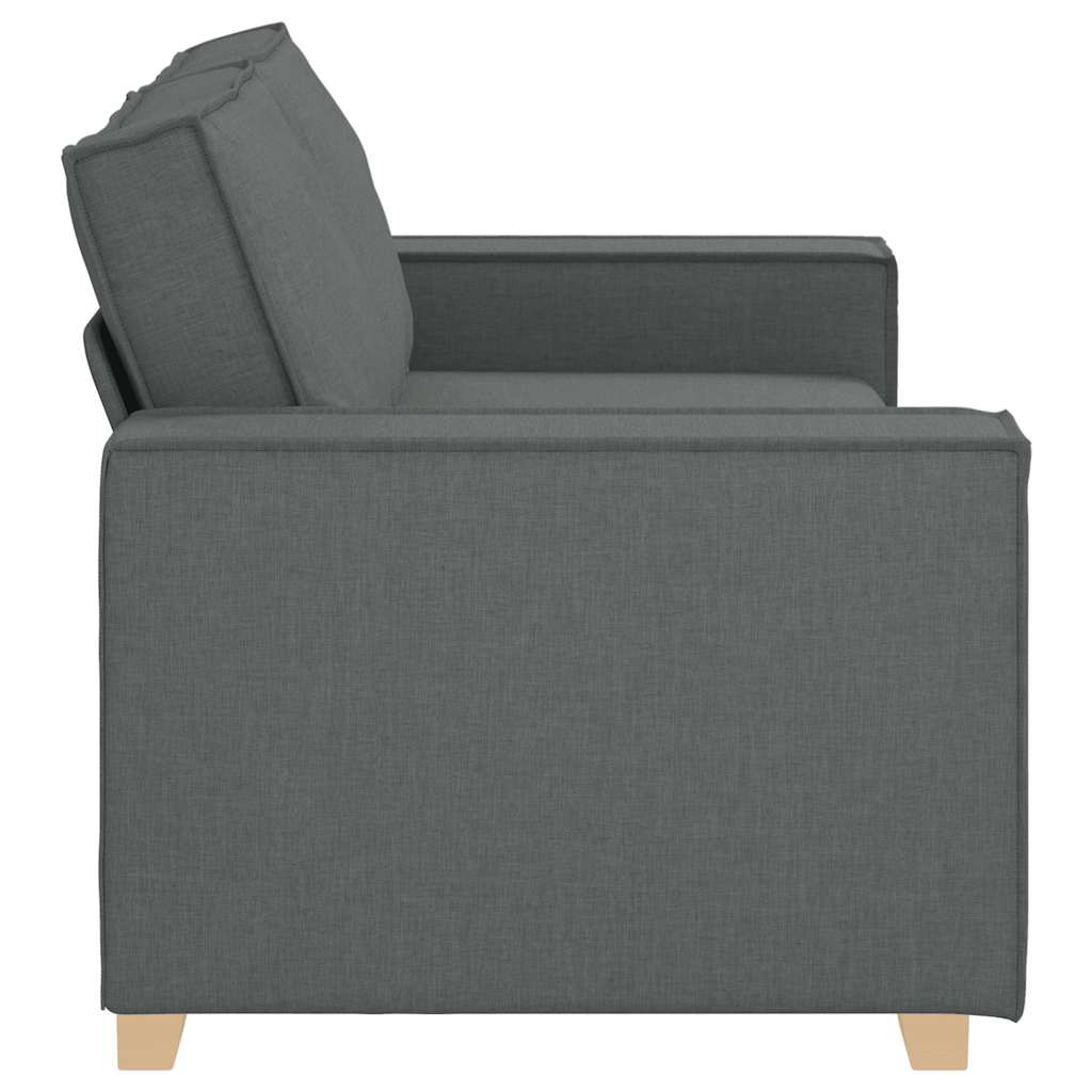 Canapé 2 places Gris foncé 140 cm Tissu - XIOS