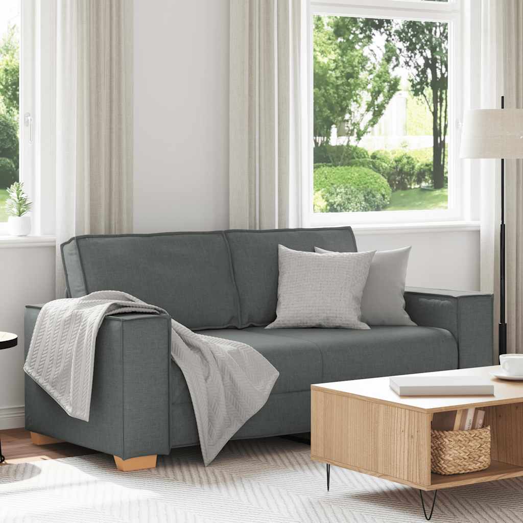 Canapé 2 places Gris foncé 180x78x84 cm Tissu - XIOS