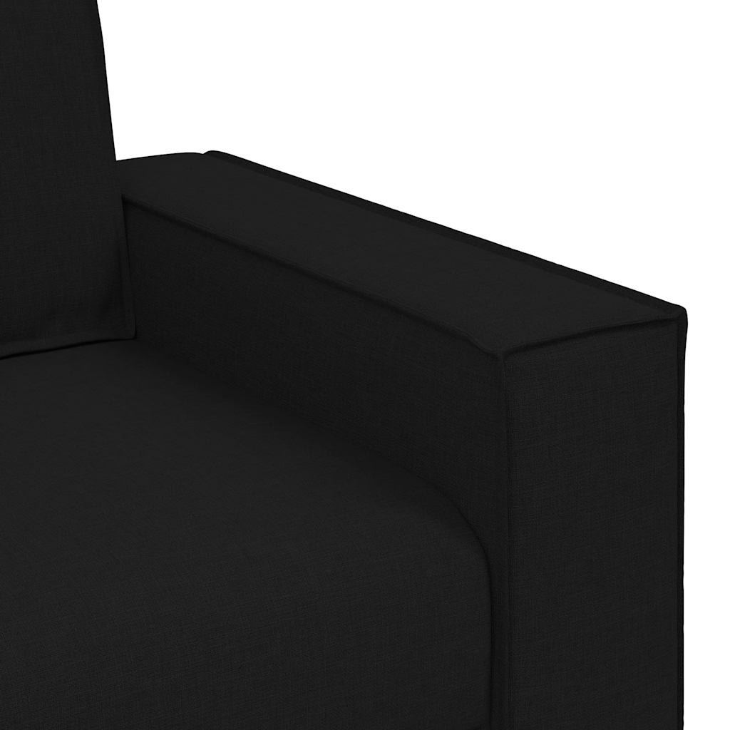 Canapé 2 places Noir 180x78x84 cm Tissu - XIOS