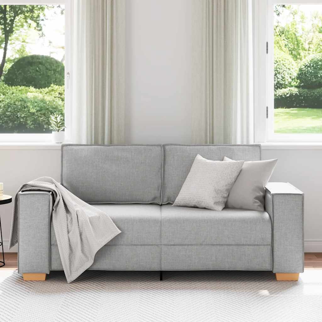 Canapé 2 places Gris nuage 180x78x84 cm Tissu - XIOS