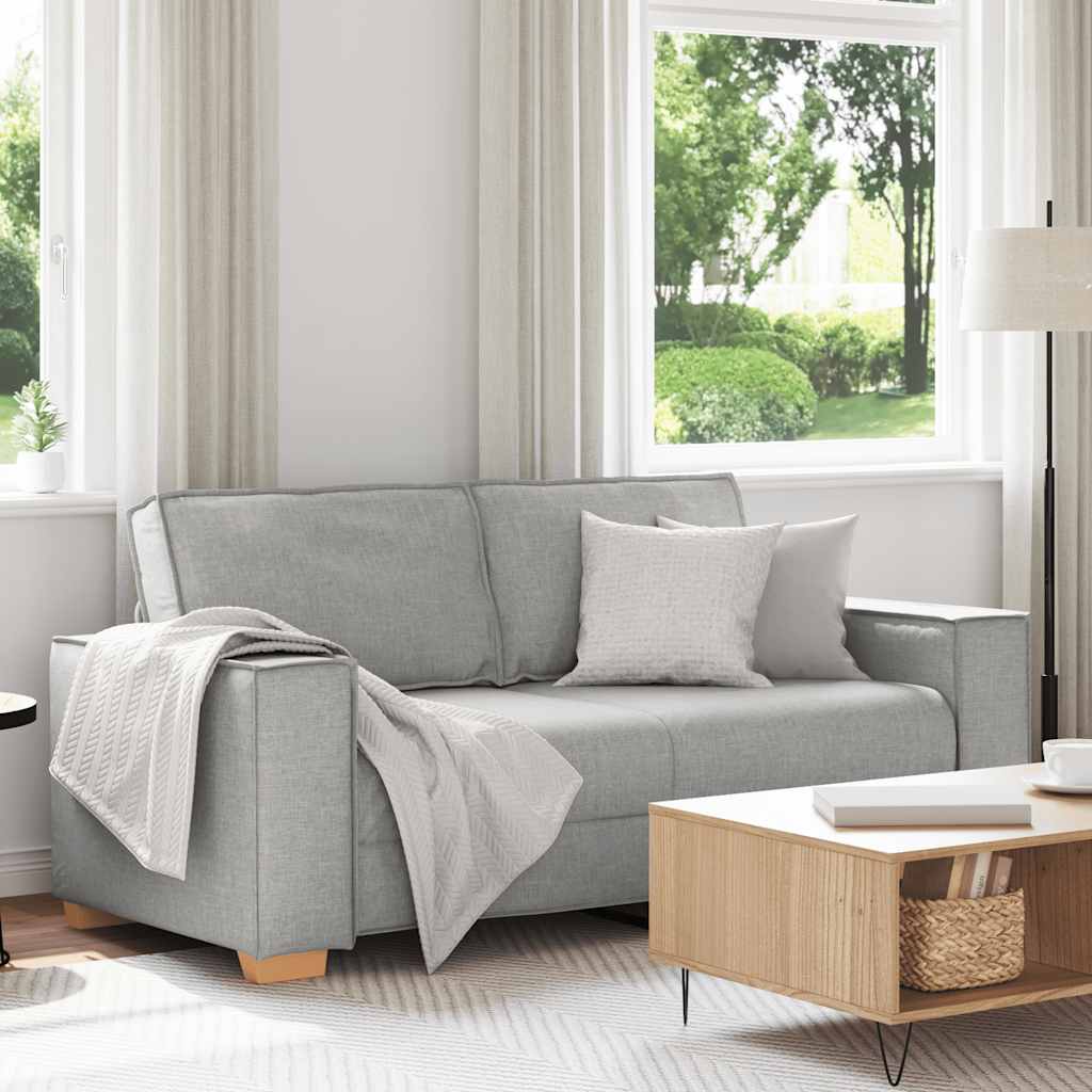 Canapé 2 places Gris nuage 180x78x84 cm Tissu - XIOS
