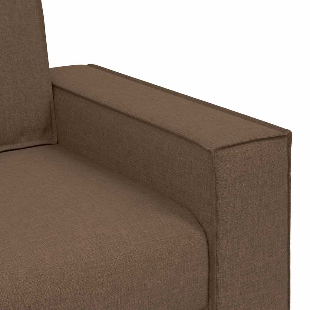 Sofa 3 places Marron 220 cm tissu - XIOS