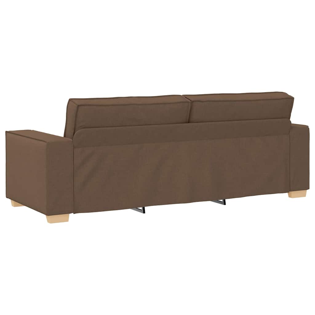 Sofa 3 places Marron 220 cm tissu - XIOS