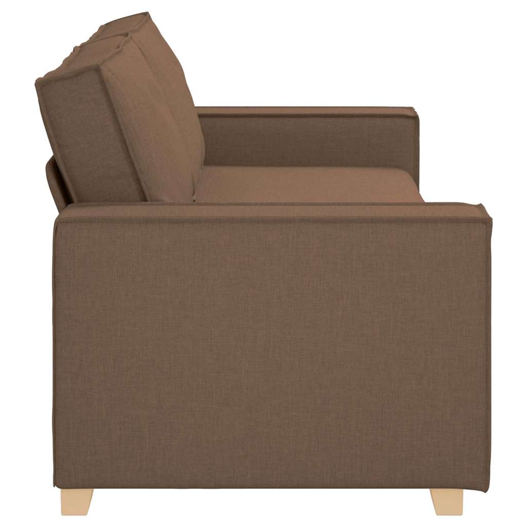 Sofa 3 places Marron 220 cm tissu - XIOS