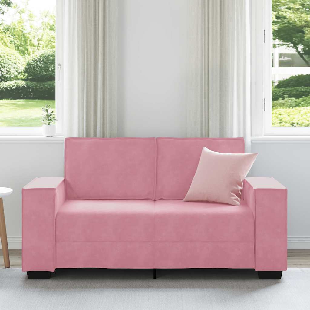 Canapé à 2 places Rose 160x78x84 cm Velours