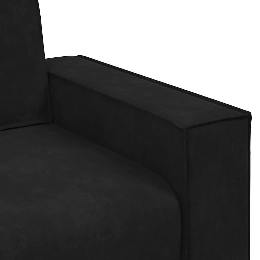Canapé à 2 places Noir 160x78x84 cm Velours