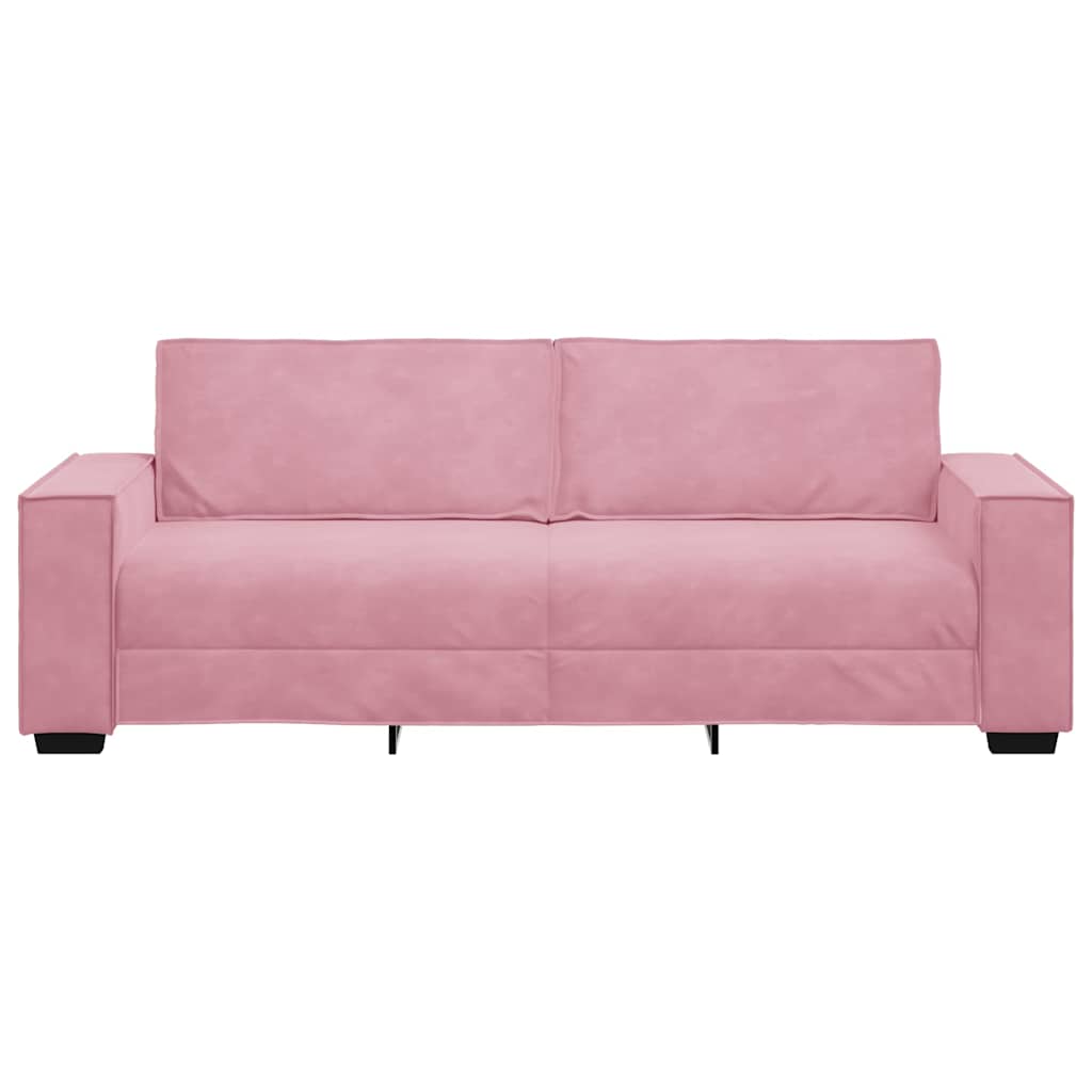 Canapé à 3 places Rose 220x78x84 cm Velours