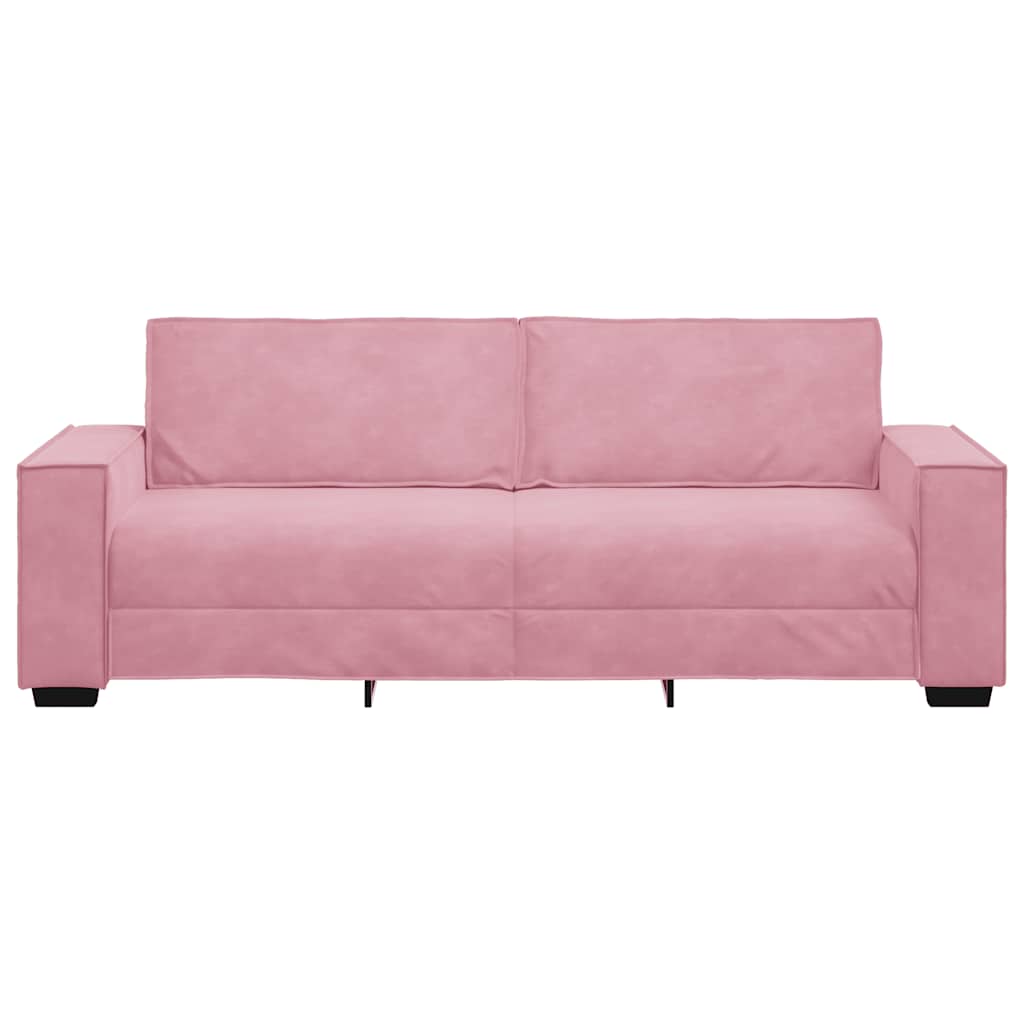 Canapé à 3 places Rose 220x78x84 cm Velours