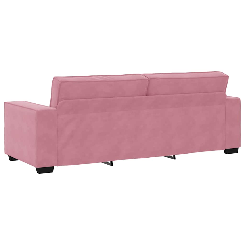 Canapé à 3 places Rose 220x78x84 cm Velours