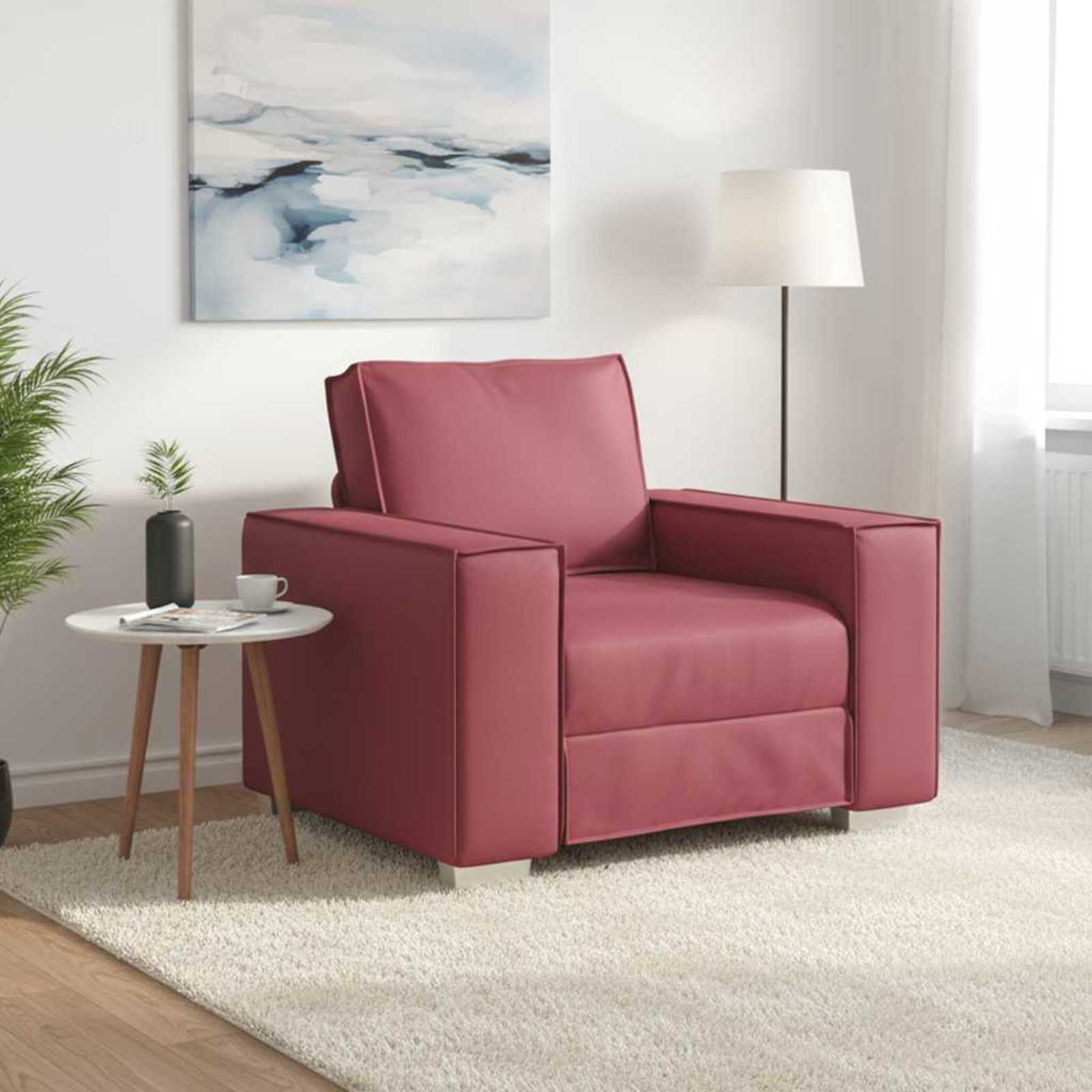 Canapé 59cm Bordeaux tissu - XIOS