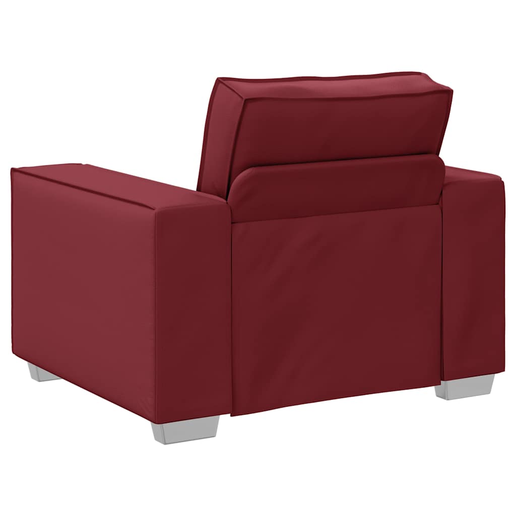 Fauteuil canapé Rouge bordeaux 99 x 78 x 84 cm Cuir artificiel - XIOS