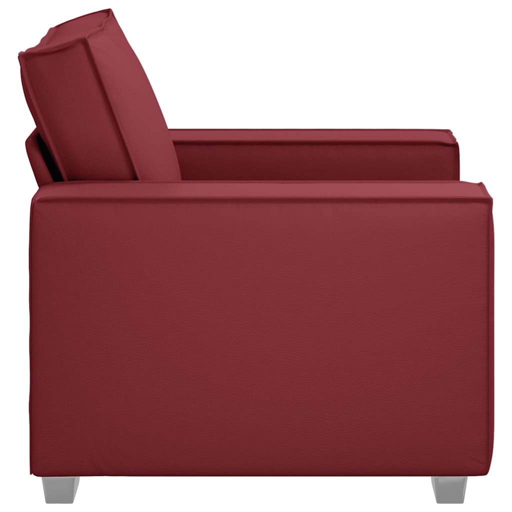 Fauteuil canapé Rouge bordeaux 99 x 78 x 84 cm Cuir artificiel - XIOS