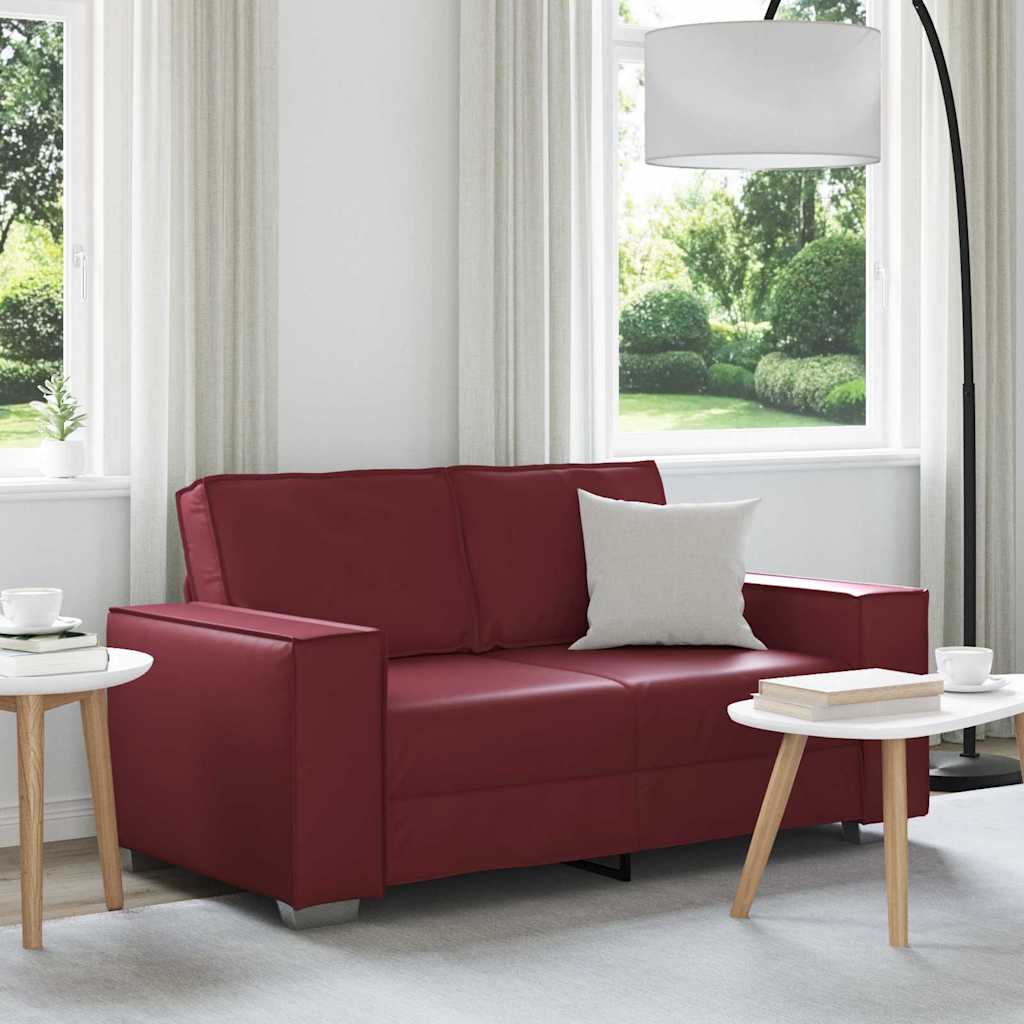 Canapé Bordeaux 160 x 80 x 84 cm tissu - XIOS