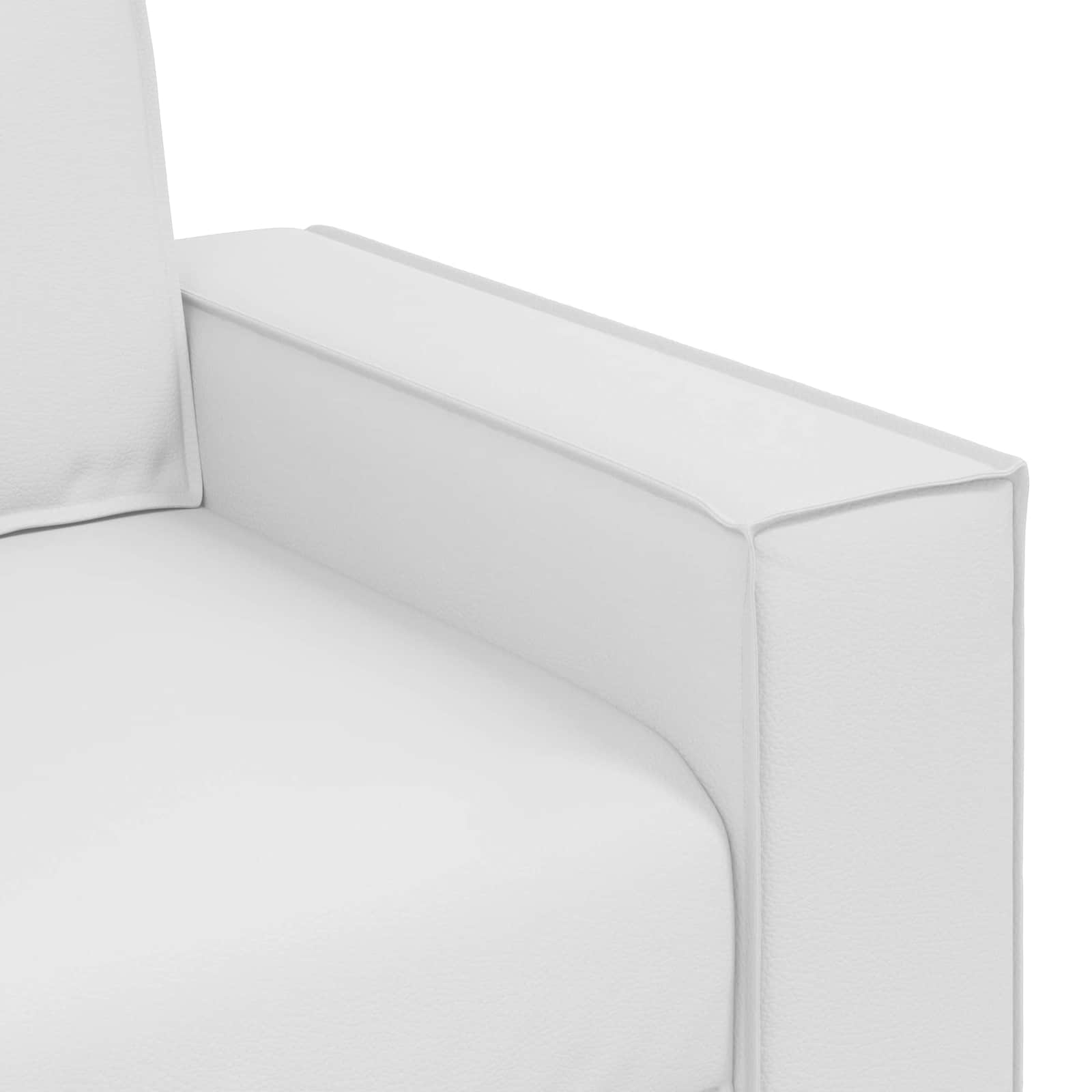 Canapé Blanc 160 x 80 x 84 cm tissu - XIOS