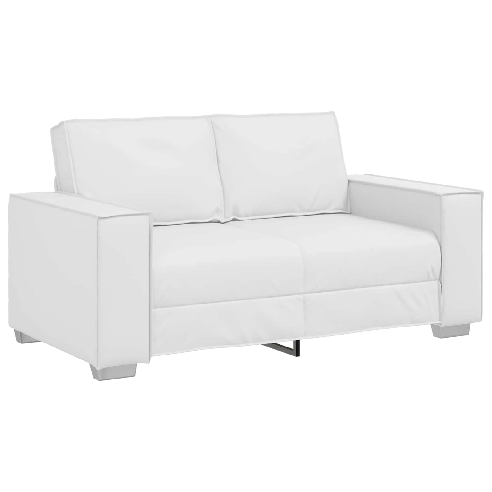 Canapé Blanc 160 x 80 x 84 cm tissu - XIOS