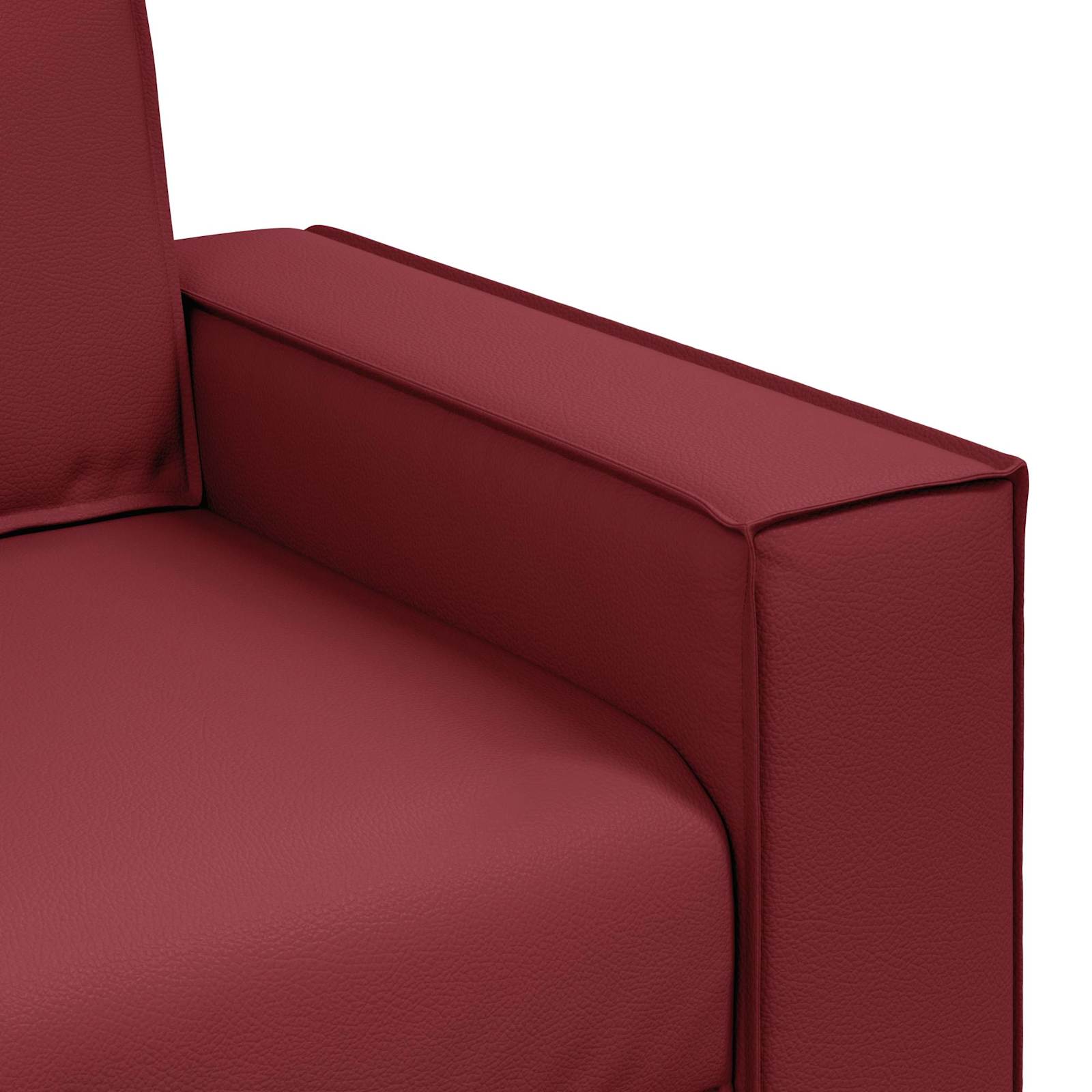 Canapé Bordeaux 180 x 80 x 84 cm tissu - XIOS