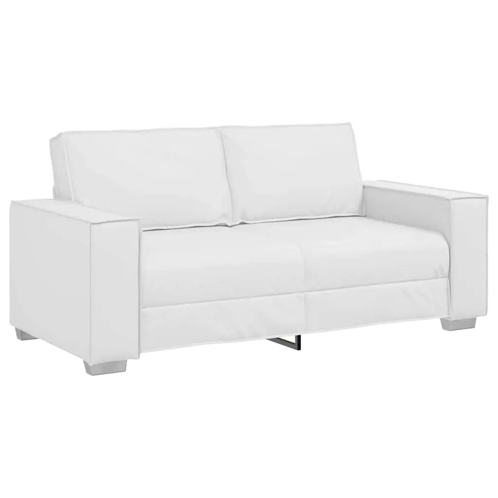 Canapé deux places Blanc 180 cm Simili cuir - XIOS