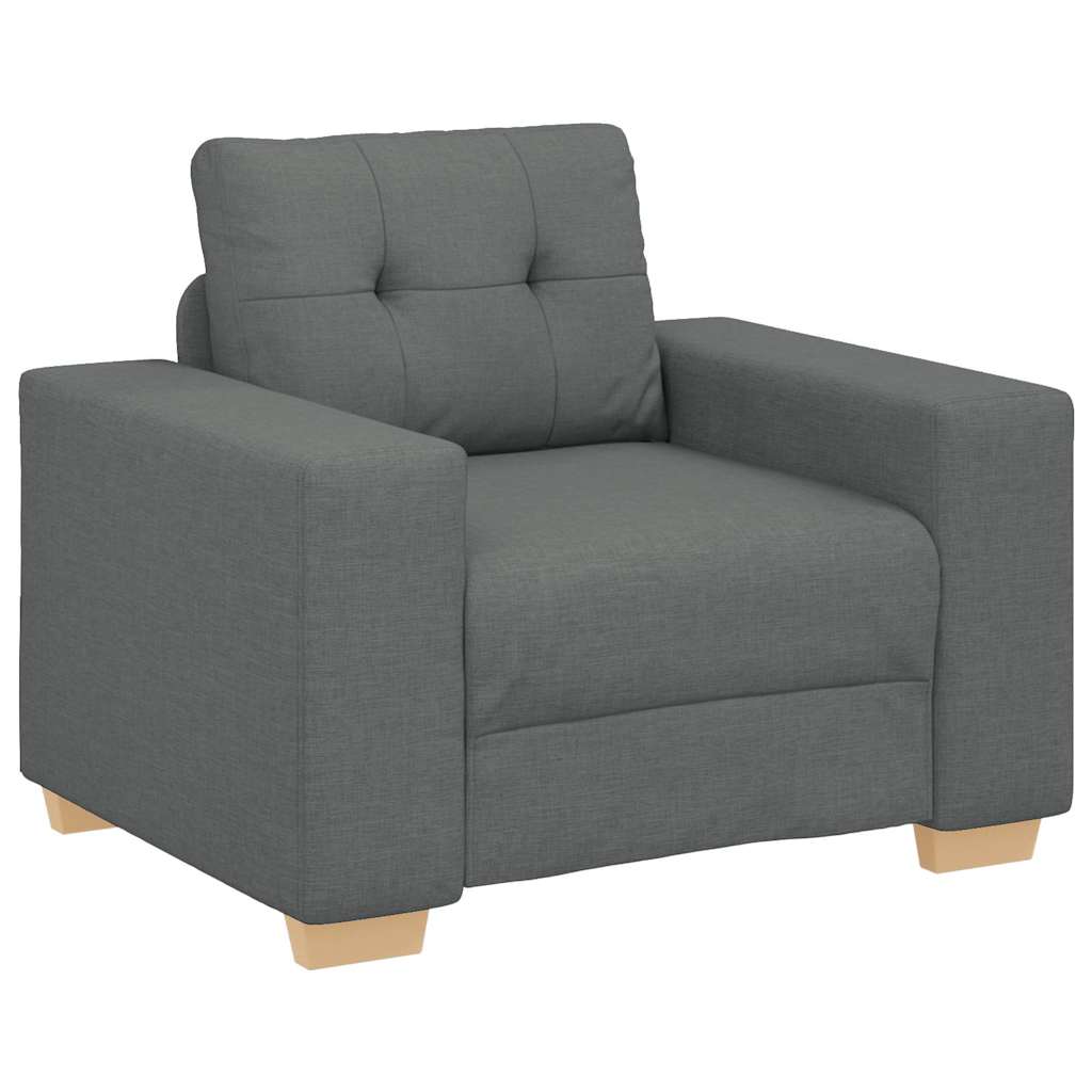 Fauteuil Gris foncé 60 cm Tissu - XIOS