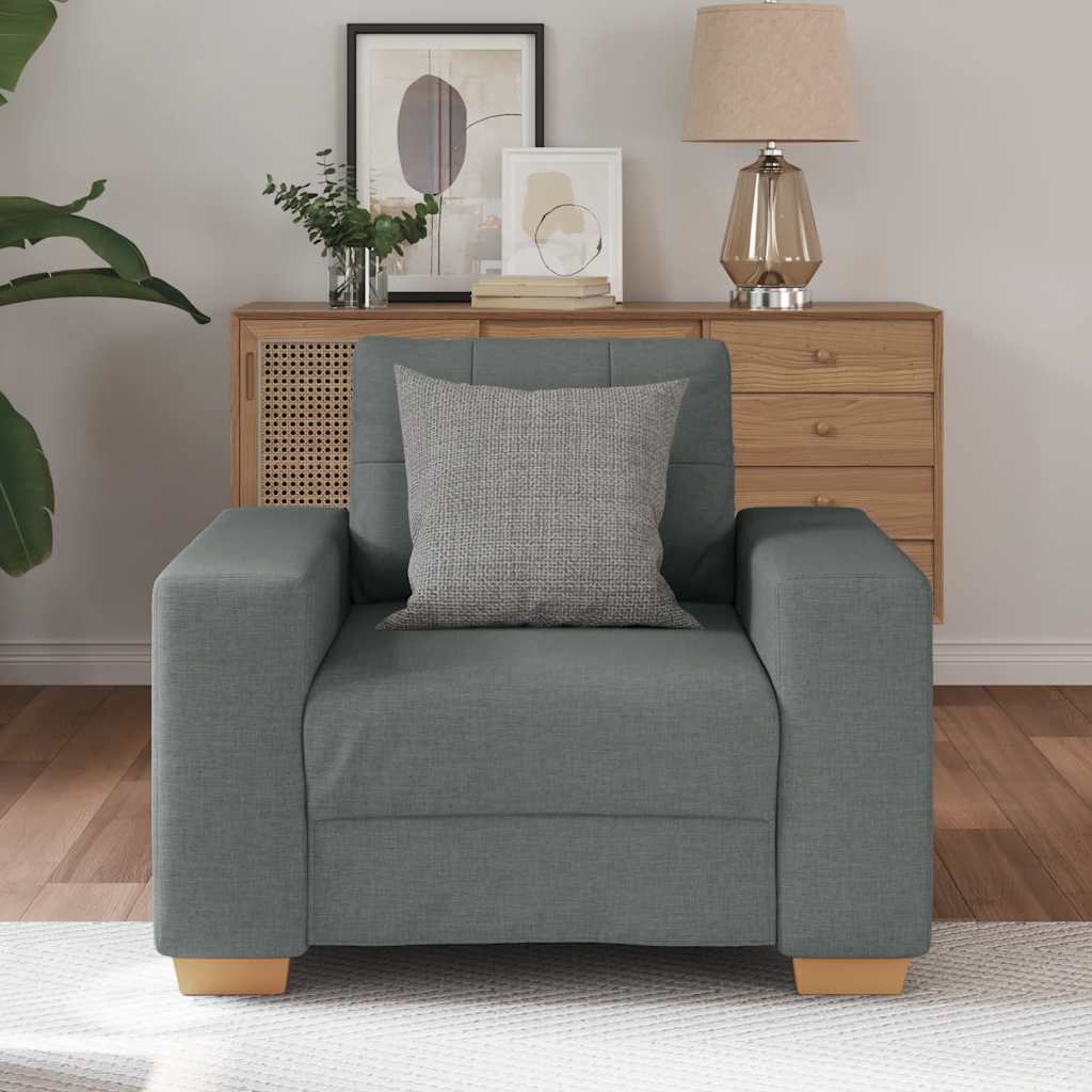 Fauteuil Gris foncé 60 cm Tissu - XIOS