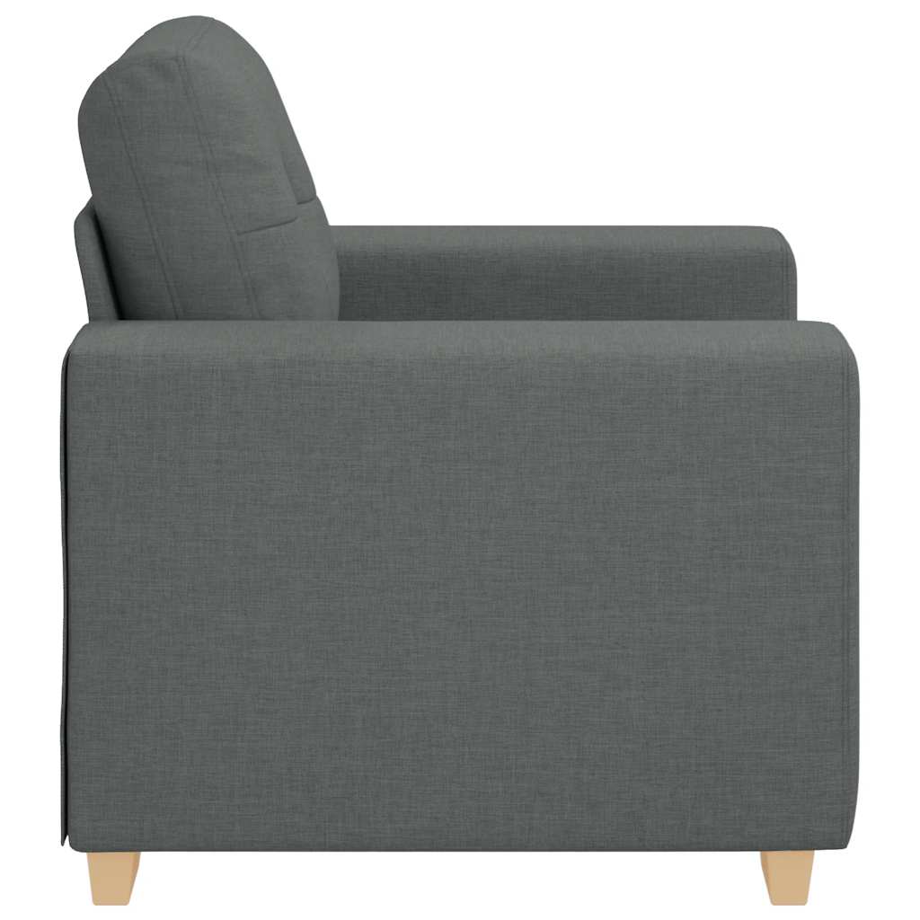 Fauteuil Gris foncé 60 cm Tissu - XIOS