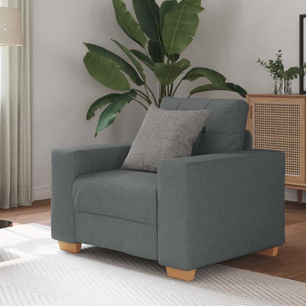 Fauteuil Gris foncé 60 cm Tissu - XIOS
