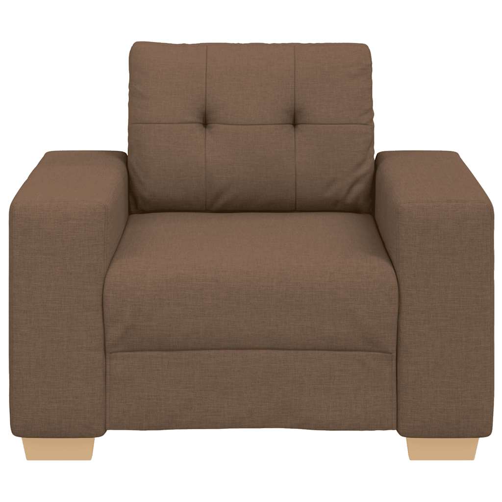 Fauteuil canapé marron 100x78x80 cm en tissu - XIOS