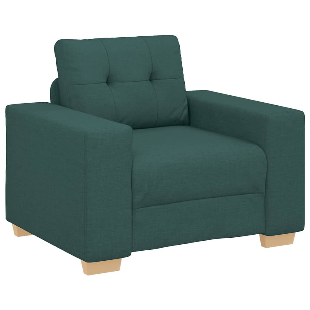 Canapé/Fauteuil vert foncé 100x78x80 cm en tissu - XIOS