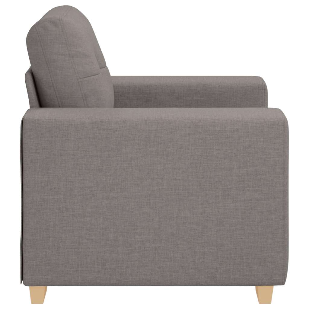 Canapé-fauteuil taupe 100x78x80 cm en tissu - XIOS