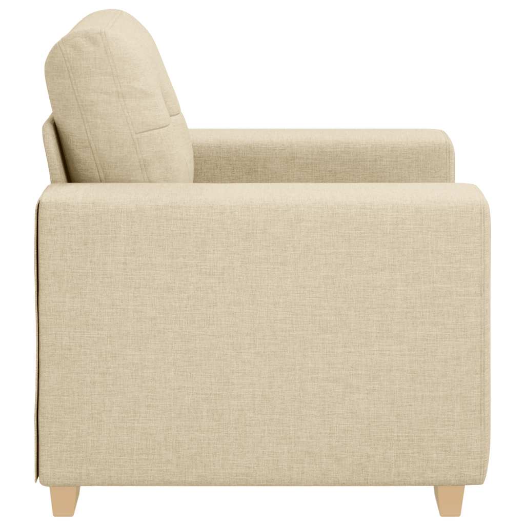 Canapé-fauteuil crème 100x78x80 cm tissu - XIOS