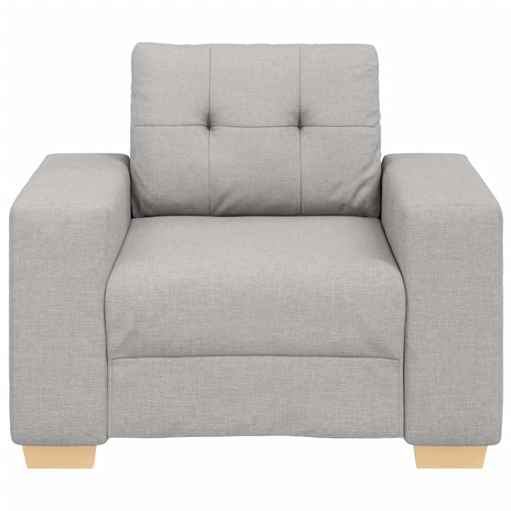 Canapé/Fauteuil gris nuage 100x78x80 cm tissu - XIOS