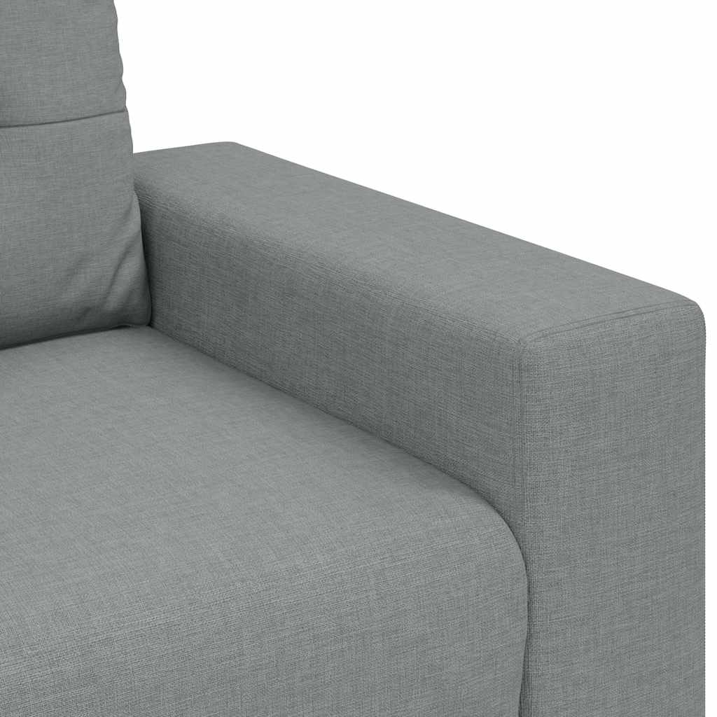 Canapé causeuse gris clair 160x77x82 cm tissu - XIOS