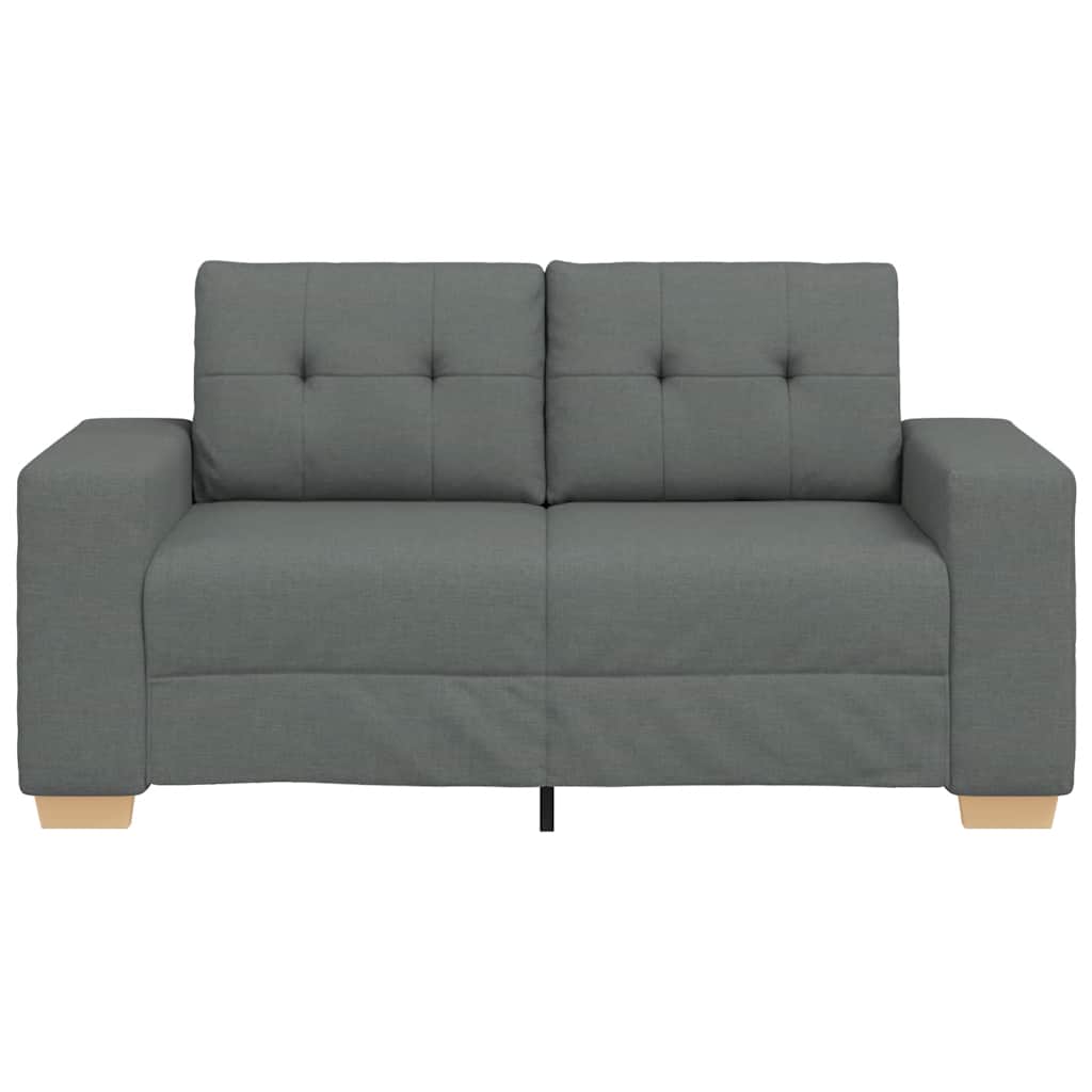 Canapé deux places gris foncé 160 x 77 x 82 cm en tissu - XIOS