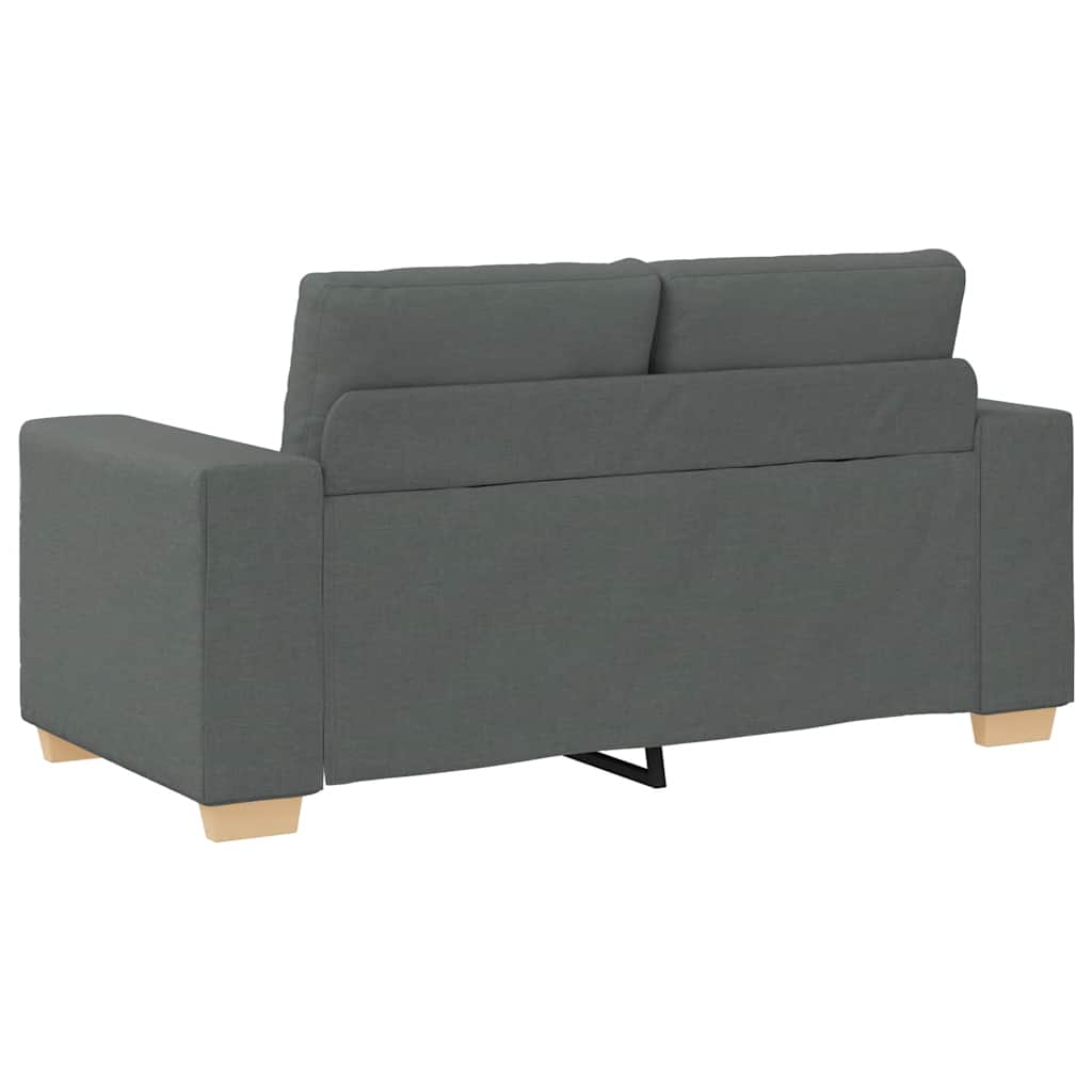 Canapé deux places gris foncé 160 x 77 x 82 cm en tissu - XIOS