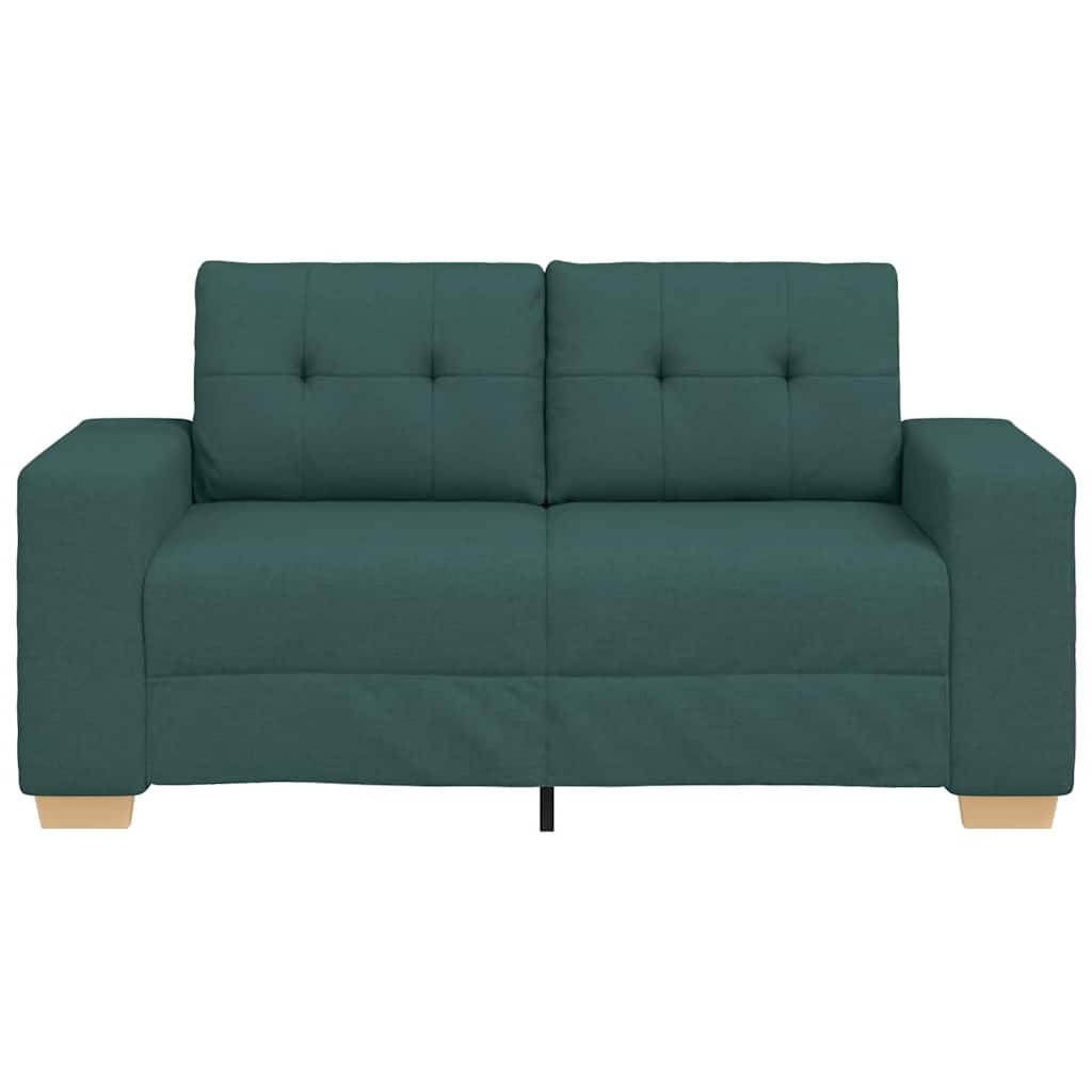 Canapé deux places vert foncé 160 x 77 x 82 cm en tissu - XIOS